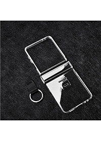 Ốp lưng chống sốc trong suốt kèm iring cho Samsung Galaxy Z Flip 7 5G hiệu Likgus Cover Ring (chất liệu cao cấp, thiết kế iring chống rơi rớt) - hàng nhập khẩu
