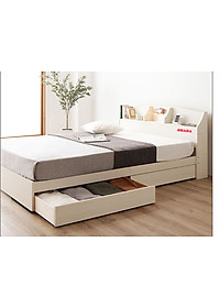 [Kèm Ảnh Thực Tế - Miễn phí vận chuyển & Lắp đặt] Giường ngủ cao cấp MDF lõi xanh chống ẩm OHAHA 002 - White bed