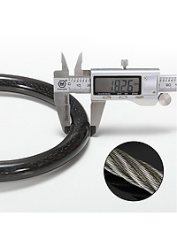 Khóa Xe Đạp Xe Máy 4 Số Chống Trộm Bọc Cáp (Đen)