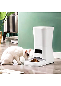 Máy Cho Chó Mèo Ăn Tự Động Dung Tích 11L - Máy Cho Mèo Ăn Có Màn Hình Hiển Thị - Có Video Và Ảnh Thật