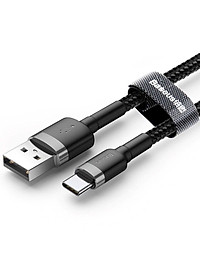 Cáp sạc Baseus Cafule Quick Charge và truyền dữ liệu tốc độ cao Usb to Type C 3A CATKLF- Hàng chính hãng