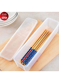 Hộp nhựa đựng & bảo quản đũa thìa, mỳ ống Sanada Seiko 1.3L nắp kín - nội địa Nhật Bản