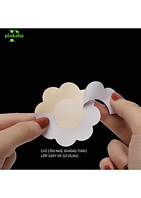 Hộp 60 Miếng Dán Ngực Giấy Dùng 1 Lần Hình Hoa Siêu Bám Dính Thông Hơi Thoáng Mát 307
