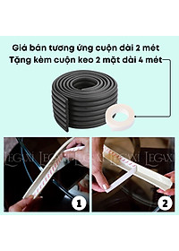 Dây xốp bọc cạnh bàn chữ W mút xốp bọc chân bàn vật dụng trong nhà chống va chạm bảo vệ Legaxi