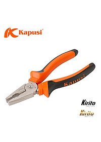 Kìm điện Kapusi Japan kích cỡ 7 inch chính hãng chất liệu thép CRV k8022