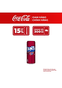[SALE 11.11] Thùng 24 Lon Fanta Vị Xá xị 320ml – Nước Ngọt Có Gas, Giải Khát Ngay, Coca-Cola Official Store