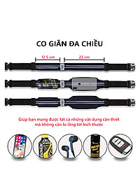 Đai, túi đeo eo thể thao nam nữ Rhino B201 đựng vừa điện thoại 6.5 Inch và đa dạng các loại vật dụng, hàng chất lượng tiện dụng khi đi chơi, dã ngoại, hoạt động ngoài trời yoga, leo núi, chạy, đi bộ, đạp xe, tập gym, cầu lông