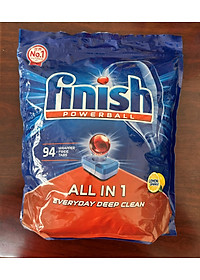 Viên rửa bát Finish All in 1 Max Túi 80 viên (tặng thêm 100 gam muối)
