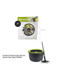 Bộ 2 bông lau nhà thay thế cho Mini Spin Mop Lock&Lock ETM451