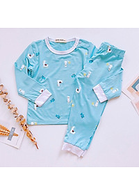 Bộ dài bé trai bé gái đồ ngủ mặc nhà trẻ em nhiều họa tiết thun lạnh MamLa