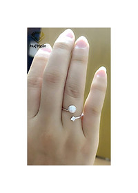 Nhẫn bạc Ý 925 Huệ Ngân cầu Qủa Cầu RR1284