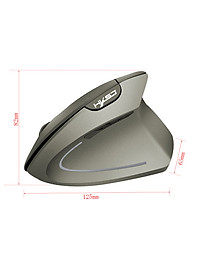 Chuột Không Dây Kiểu Đứng HXSJ T24X, Chống Mỏi Tay 2400DPI - Hàng chính hãng