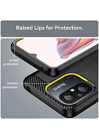 Ốp lưng chống sốc vân kim loại cho Xiaomi Redmi 12C / Poco C55 / Redmi 11A hiệu Likgus (chuẩn quân đội, chống va đập, chống vân tay) - Hàng nhập khẩu