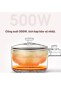 Nồi lẩu điện mini YOICE đa năng công suất 500W, 2 lớp chống bỏng bảo vệ đôi tay của bạn - YDZG1002 - HÀNG CHÍNH HÃNG