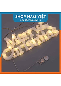 Đèn LED Chữ Merry Christmas Treo Cây Thông, Trang Trí Giáng Sinh, Noel - Chính Hãng NAVIVU