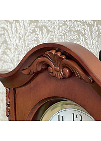 Đồng hồ treo tường RHYTHM WOODEN WALL CLOCKS CHIME CMJ502FR06 ( Kích thước 23.0 x 48.1 x 10.9cm), Vỏ màu nâu