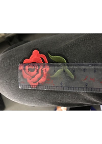 Conbo 3miếng dán ủi quần áo hình bông Hồng 