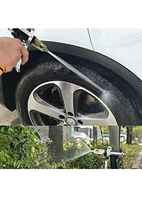 Bộ dây vòi xịt nước rửa xe, tưới cây . tăng áp 3 lần, loại 7m, 10m 206236 đầu đồng, cút, + tặng móc khoá