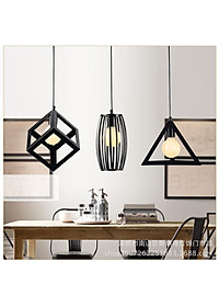 Combo 3 đèn thả khối trang trí đẹp mắt tặng kèm 3 bóng LED chuyên dụng
