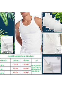 ÁO MAY Ô NAM LÀ ÁO LÓT NAM, ÁO 3 LỖ NAM, ÁO MÂY Ô PHÙ HỢP VỚI BÉ TRAI LỚN, THANH NIÊN, TEEN VÀ NGƯỜI CAO TUỔI CÓ CÂN NẶNG TỪ 50KG ĐẾN 83KG vải 100% cotton chất lượng thật màu trắng thích hợp mặc ở nhà, mặc lót trong áo sơ mi rất mát và hạnh phúc