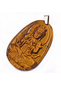 Mặt Phật Đại Nhật như lai đá mắt hổ 3.6cm