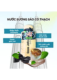 Lốc 6 chai thức uống sương sáo thanh mát kèm thạch A1 Food Grass Jelly Drink 280ml - Nhập khẩu Malaysia
