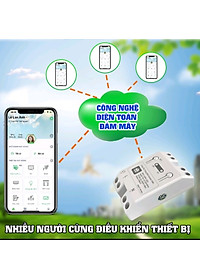 Công Tắc Thông Minh Wifi Hunonic Datic 1 Kênh 500W/220V Điều Khiển Thiết Bị Từ Xa Qua Điện Thoại, Hẹn Giờ Tự Động.