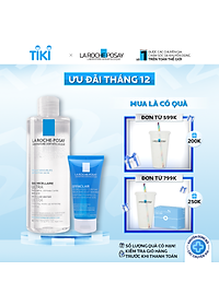 Bộ sản phẩm nước tẩy trang làm sạch sâu giàu khoáng dành cho da nhạy cảm La Roche Posay Micellar Water Ultra Sensitive Skin