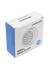 Bộ Phụ Kiện Đầu Vòi Sen Lọc Nước LocknLock 80mm CLR-KR LBW400 (Mạch nước nhip nhàng, giảm stress - Khử Clo)