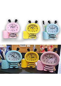 Đồng hồ báo thức hình con ong cho bé kiểu đồng hồ để bàn báo thức dễ thương
