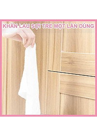 Khăn Lau Sợi Tre MyJae Một Lần Dùng Lau Bề Mặt, Đánh Bay Dầu Mỡ 20cm x 25cm (30 Cái/Bịch)