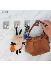 Combo 4 móc dán tường inox 304 HOBBY Home Decor TV160-4 có keo dán