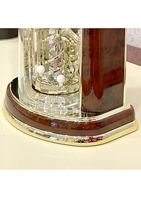 Đồng Hồ Để Bàn Rhythm 4SG713WS23 - Nâu (18.1 x 29.3 x 12.3 cm)