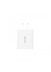 Củ sạc Baseus hỗ trợ sạc nhanh 2.1A sạc được 2 thiết bị cùng lúc tiết kiệm được 20-40% thời gian sạc - Hàng chính hãng