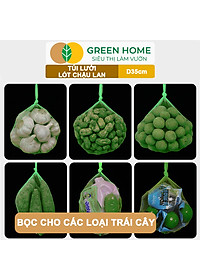 Bộ 10 Lưới Lót Chậu Lan GreenHome, D35cm, Lót Đáy Chậu, Ngăn Rơi Vãi Giá Thể, Phân Bón, Độ Bền Cao, Dễ Sử Dụng