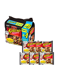 Thùng 6 Lốc Mì Trộn Tương Đen Koreno Jjajangmen (5 gói/lốc)