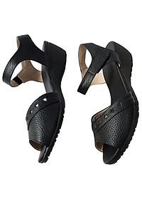 Giày Sandal Đế Xuồng Nữ Da Bò BIGGBEN Cao Cấp SDX32