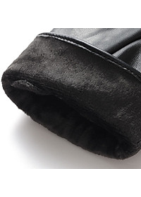 Găng tay nam mùa đông lót nỉ lông ấm áp lòng bàn tay chống trượt, cảm ứng điện thoại GTN2