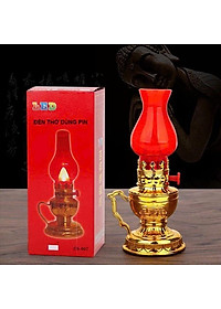 Cặp Đèn Thờ Vĩnh Cửu Sử Dụng Pin - Combo 2 Đèn Bàn Thờ Đẹp, Tôn Nghiêm Decor Decor Phòng Trang Trí Nhà