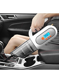 Máy Hút Bụi Và Bơm Lốp Ô Tô - Công Suất 120W 4 in 1 Bơm/Hút/Đèn Chiếu Sáng/Đồng Hồ Đo Áp Suất Lốp - K1074