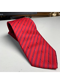 Cavat nam 8cm trung niên đỏ kẻ xéo GiangPKC