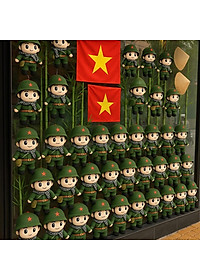 Gấu Bông Yêu Nước Chú Bộ Đội 25 cm - ZooZoo 25250 - Màu Xanh Lá