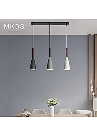 Đèn thả bàn ăn, phòng khách OSIAC 3 bóng ngang cao cấp kèm bóng LED chuyên dụng