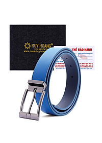 Thắt Lưng Da Bò Cỡ Lớn Huy Hoàng HT5143 - Xanh