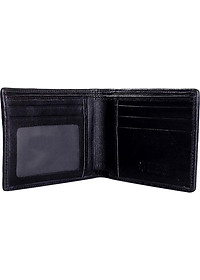 Ví Nam Da Cá Sấu Huy Hoàng HT2219 (12.5 x 10 cm) - Đen