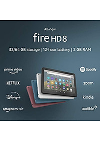 Máy tính bảng Kindle File HD 8 (10th generation – 2020) Hàng nhập khẩu