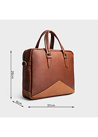 Cặp Công Sở Lata ( Thời trang nam basic đựng laptop 15 inch - Cặp da CA16 )