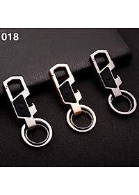 Móc chìa khóa đa năng ô tô, xe máy, gia đình thương hiệu JOBON - Thép hợp kim cao cấp - Da thật 100% - Trọng lượng: 36g -  Mã: ZB-018 - Hàng Nhập Khẩu