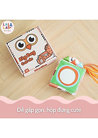 Sách Vải ZicZac Đa Tương Tác Kiêm Đồ Chơi Quây Cũi Kích Thích Thị Giác Cho Trẻ Sơ Sinh - Lalala Baby
