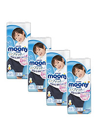 Combo 4 Gói Tã Quần Moony Bé trai Gói Đại XXL26